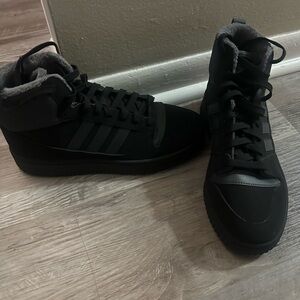 Adidas Men's Black High-Top Sneakers